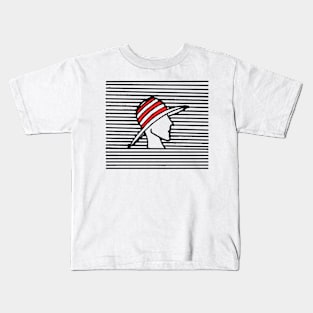 Striped Lady Kids T-Shirt